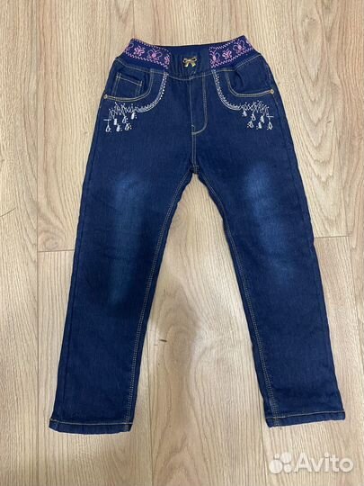 Утепленные джинсы детские