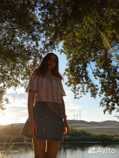 Джинсовая юбка