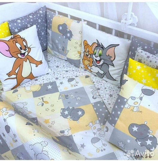 Детское постельное белье в детскую кроватку новое