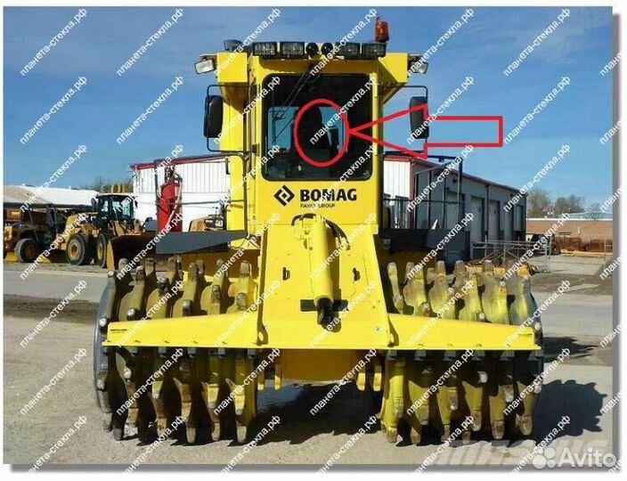 Стекло для мусорного уплотнителя Bomag DC 722 RB