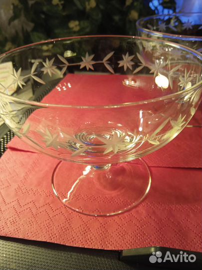 Креманки тонкое стекло 3шт