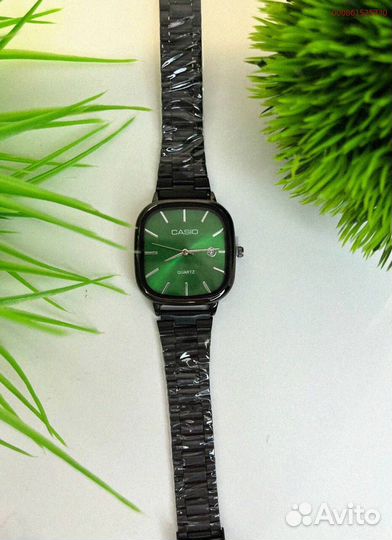 Наручные часы Casio чёрно-зелёные (Арт.20138)