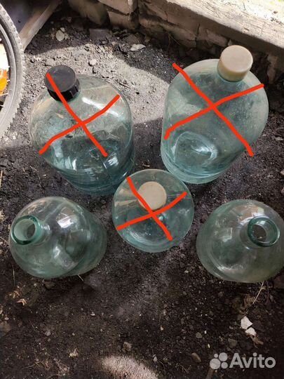 Стеклянные бутыли