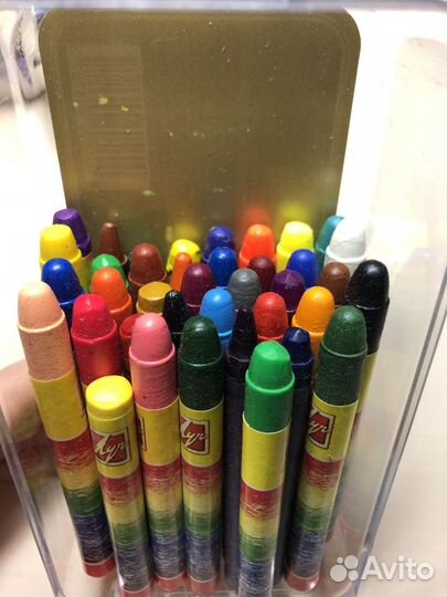 Восковые мелки. Блестки для поделок