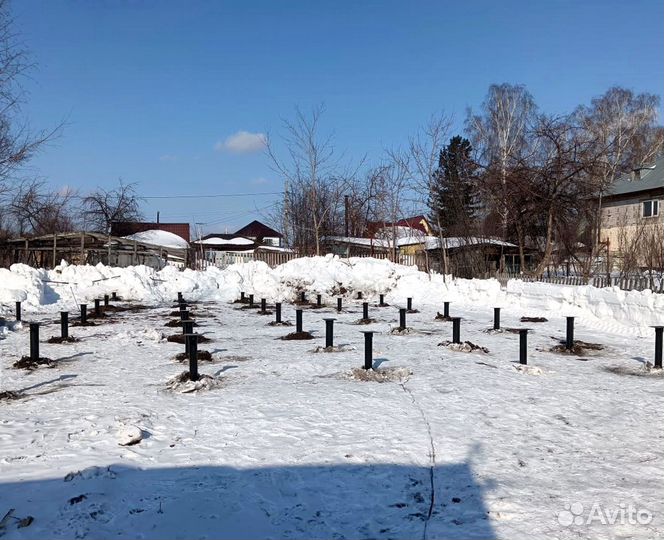 Монтаж винтовых свай