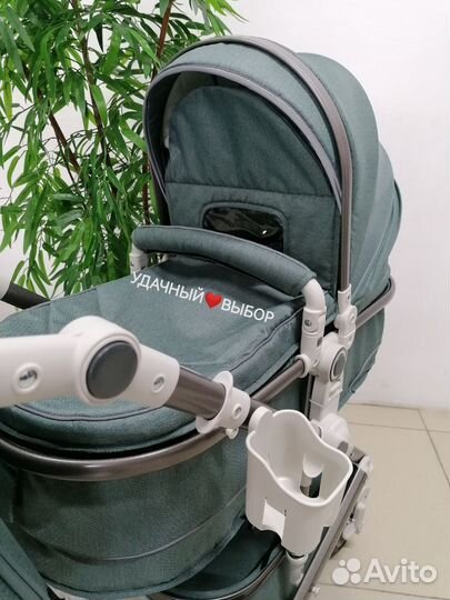 Новая коляска 3в1 Luxmom 518 NEW (лунная полночь)