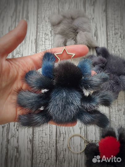 Брелок из натуральной норки
