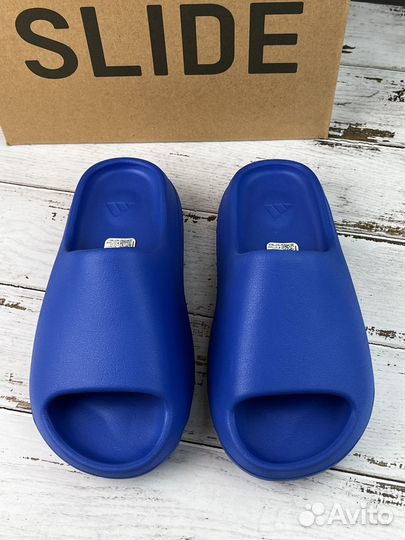 Тапки adidas yeezy slide Azure