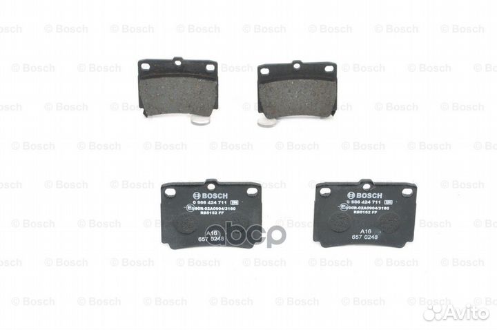 Колодки тормозные дисковые зад 0986424711 Bosch