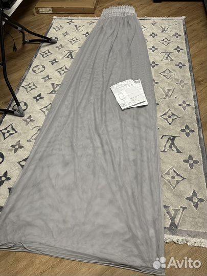 Тюль серый, французская сетка