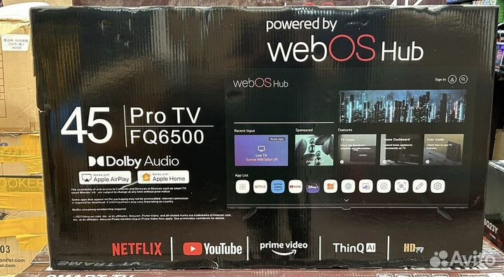 Телевизор LG webos 43 дюймов