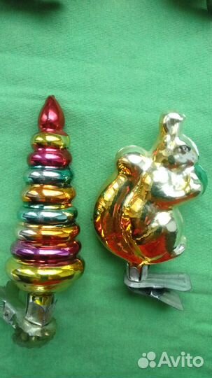 Елочные игрушки на прищепке