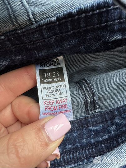 Джинсовый комбинезон 18-24