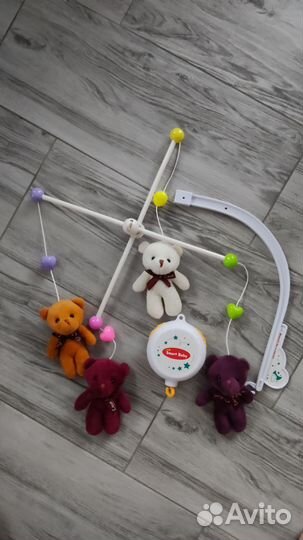 Мобиль на кроватку с музыкальным блоком