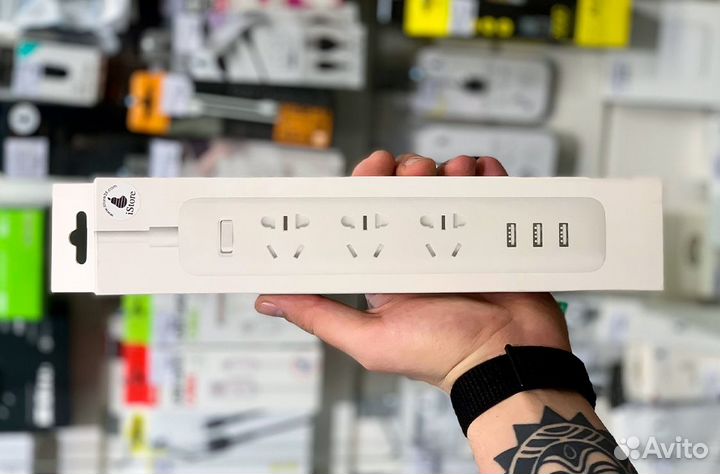 Удлинитель Xiaomi Mi Power Strip 3 розетки+3 USB