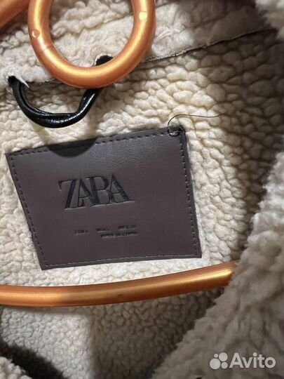 Дублёнка-авиатор zara