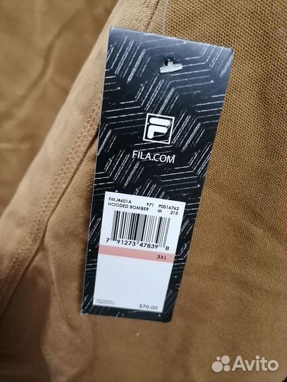 Куртка бомбер Fila великан 3XL