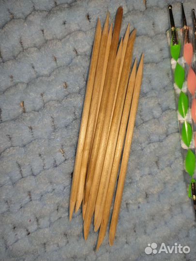 Кисть для наращивания ногтей, палочки, дотсы