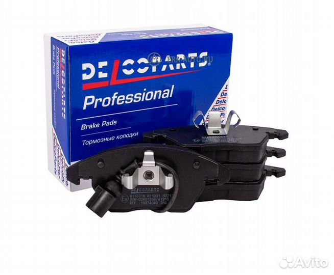 Delcoparts 19374040 Колодки тормозные передние