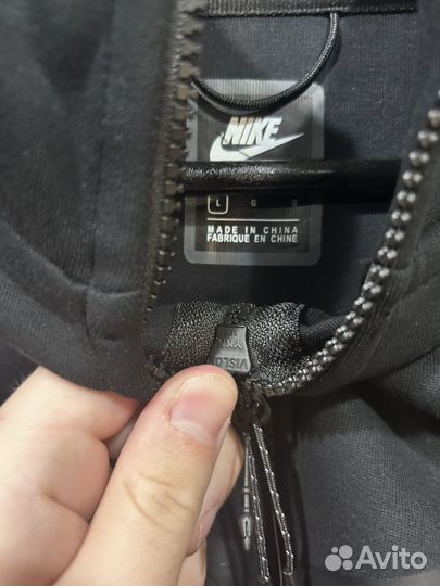 Nike tech fleece зип худи черный M L XL XXL