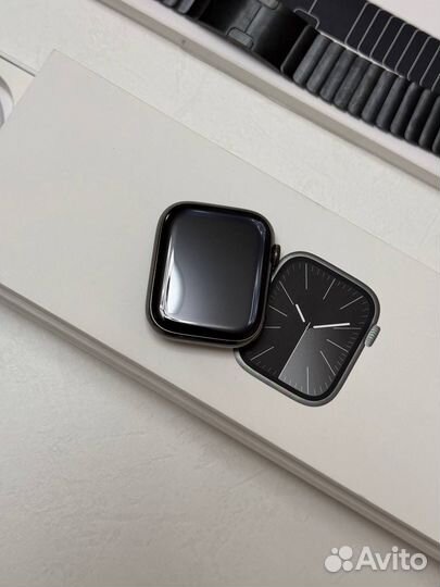 Apple Watch 9 45mm stainless steel black