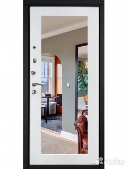 Входная дверь Гарда S1 Муар зеркало 