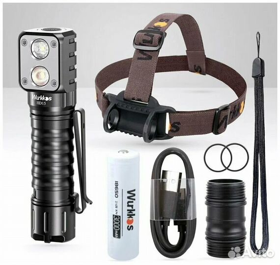 Налобный фонарь аккумуляторный