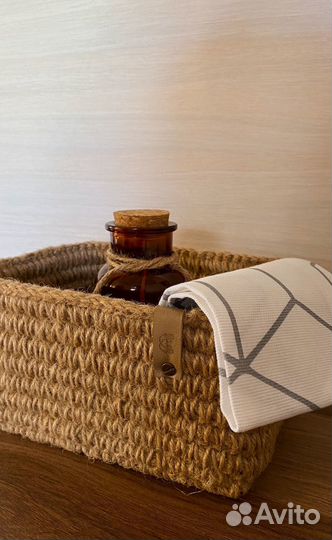 Вязаные корзинки