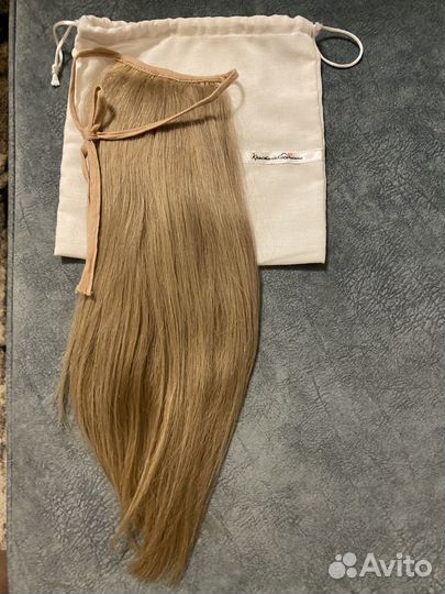 Накладной хвост натуральные волосы