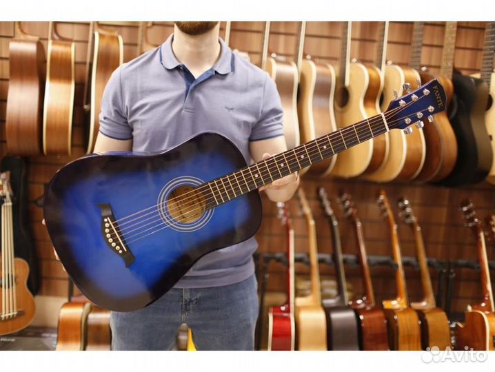 Fante FT-R38B-BLS синий санберст акустическая гита