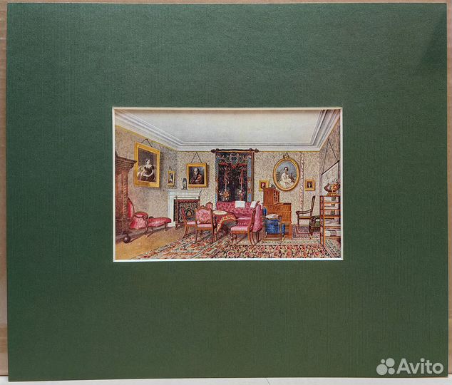 Серия изображений в паспарту - интерьеры