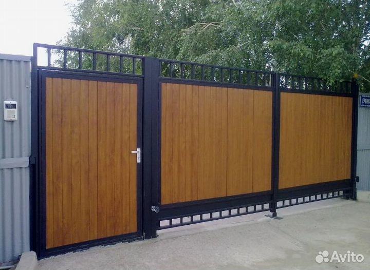Изготовление распашных ворот монтаж 1-3 дн