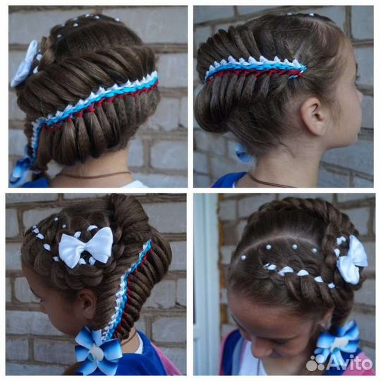 Плетение различных кос, причёски с плетением