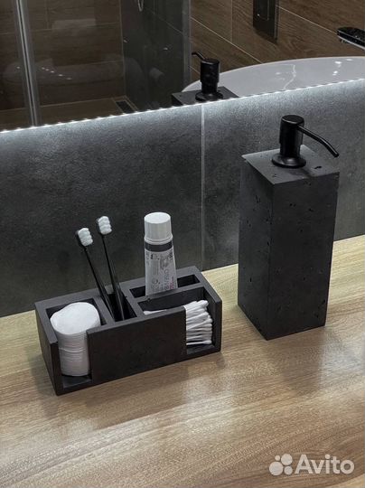 Подставка для зубных щеток из бетона