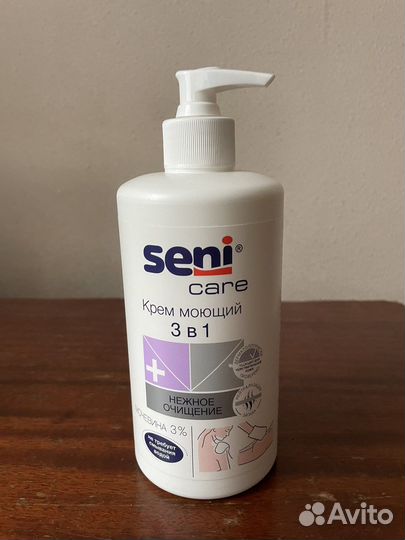 Крем моющий 3 в 1 seni care