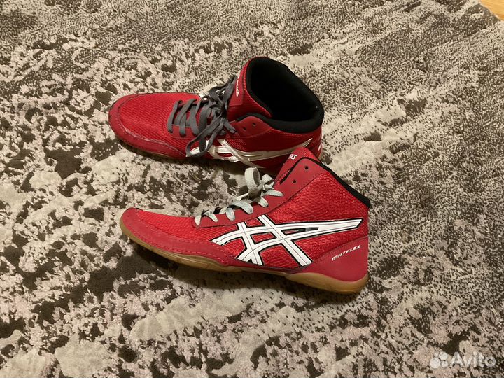 Борцовки asics matflex 5 красные