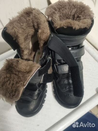 Зимние тёплые детские ботинки размер 33