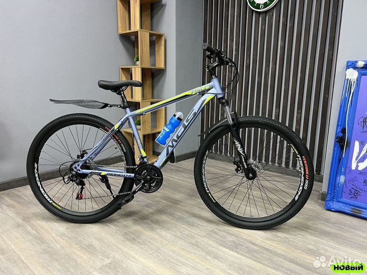 Скоростной велосипед Серо-синий новый