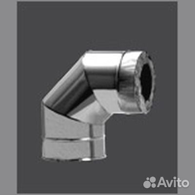 Сэндвич-колено 90гр. (430/0,5мм+нерж.) ф150*210