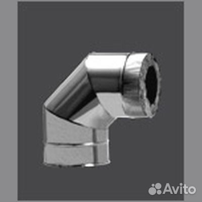 Сэндвич-колено 90гр. (430/0,5мм+нерж.) ф150*210