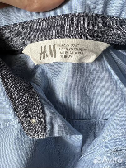 Рубашка hm 92 для мальчика