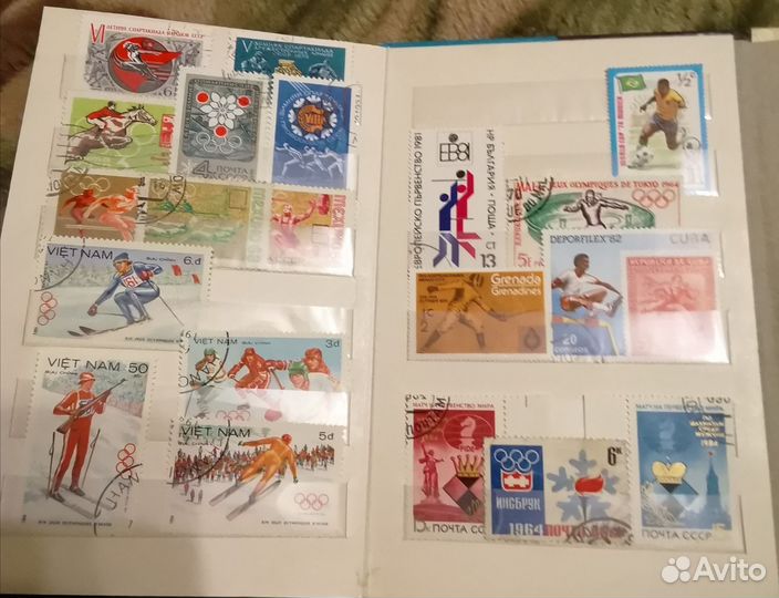 Почтовые марки спорт