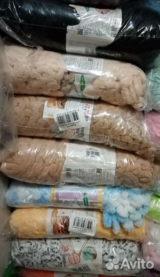 Пряжа alize puffy color и puffy fur