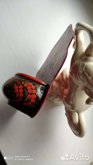 Хохлома солонка кашпо