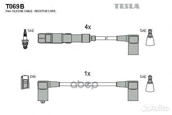 К-кт проводов MB W124/W201 1.8-2.3i 80-93 T069B