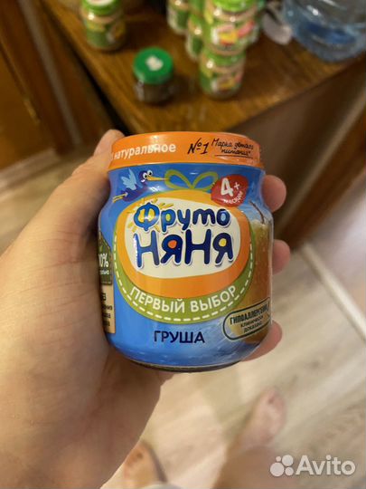 Детское питание пюре фруктовое