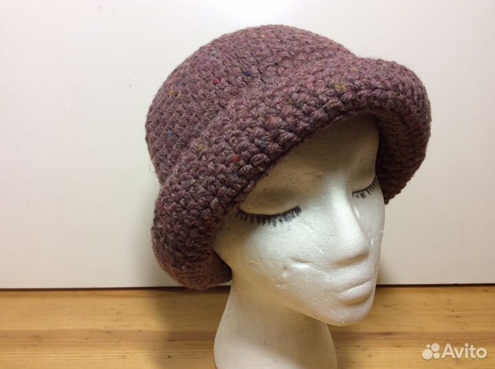 Шляпка пастельного сливового цвета, 56-59,арт 171