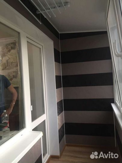 Лоджия пластиковая 6 метров, балкон с отделкой