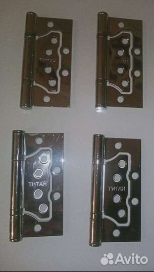 Дверные петли Титан 100x75x2.5 мм VR CP (Хром)