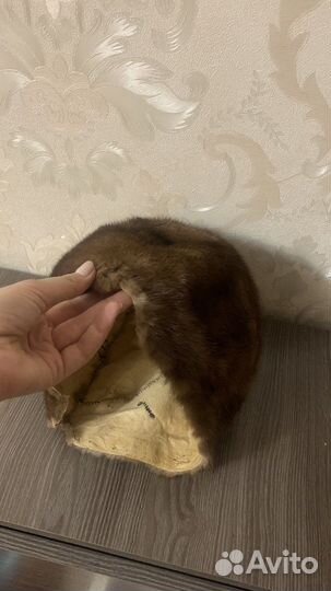 Шапка норковая шкурки норки от шапки мех